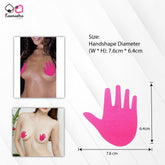 Kaamastra Pink Hand Shape Nipple Pasty